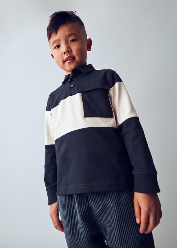 MAYORAL Polo blu righe bambino MARINO - immagine 3