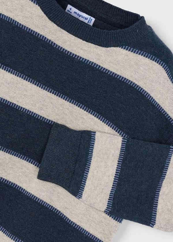 MAYORAL Maglione righe bambino 4374 BLU NOTTE - immagine 4