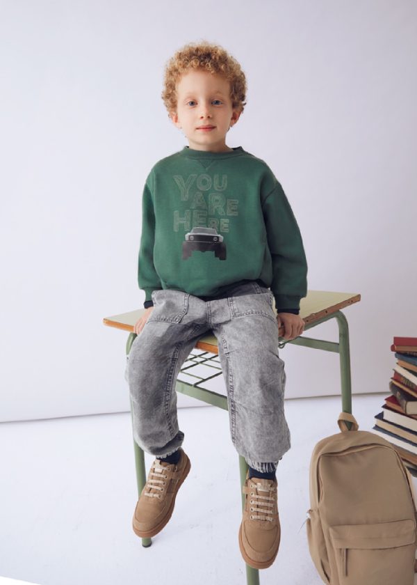 MAYORAL Felpa macchina bambino verde abete - immagine 2