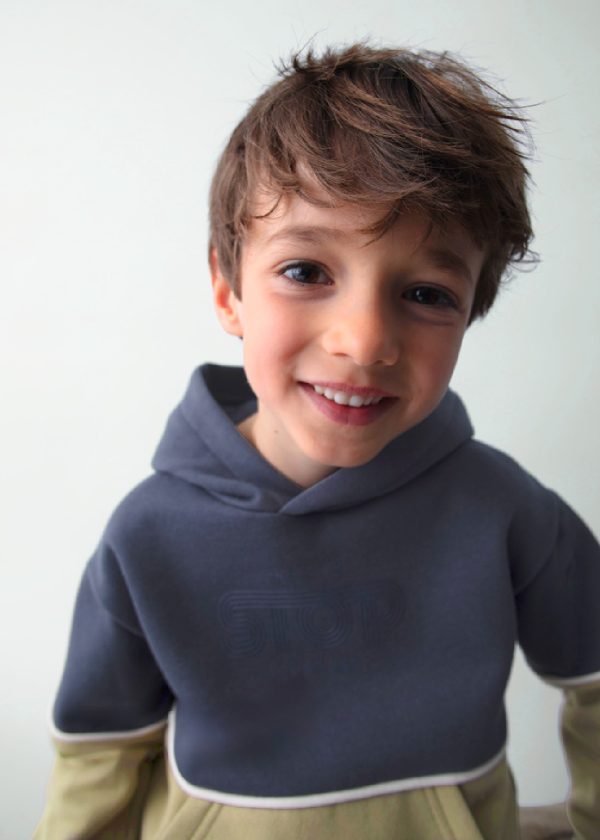 MAYORAL Felpa contrasto bicolore bambino MARINO - immagine 2
