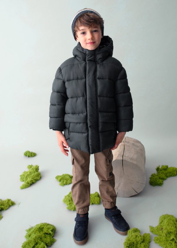 MAYORAL Giaccone lungo bambino con cappuccio Ombra - immagine 2