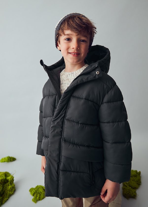 MAYORAL Giaccone lungo bambino con cappuccio Ombra - immagine 4