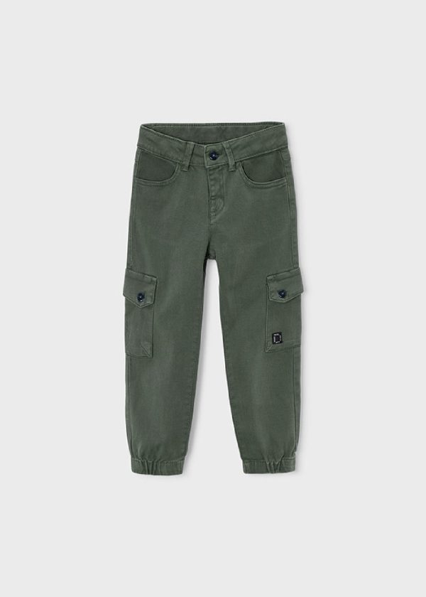 MAYORAL Pantalone cargo bambino oliva