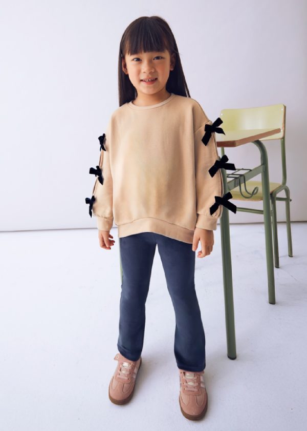 MAYORAL Completo leggings e felpa fiocco bambina MARINO - immagine 3