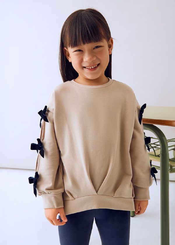 MAYORAL Completo leggings e felpa fiocco bambina MARINO - immagine 5