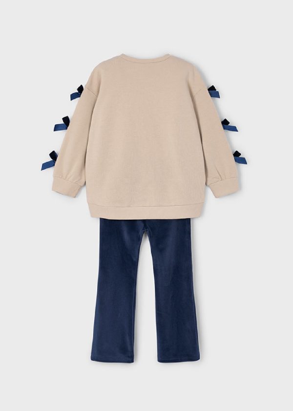 MAYORAL Completo leggings e felpa fiocco bambina MARINO - immagine 6