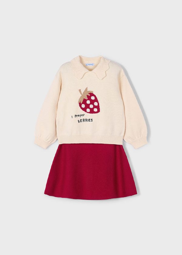 MAYORAL Completo 2 pezzi bambina rosso