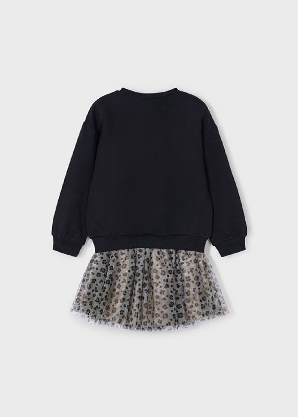 MAYORAL Completo gonna tulle e felpa bambina NERO - immagine 2