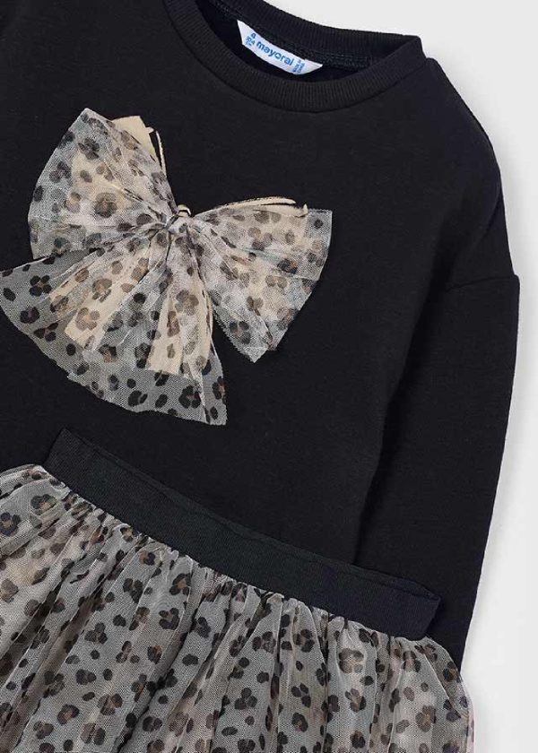 MAYORAL Completo gonna tulle e felpa bambina NERO - immagine 3