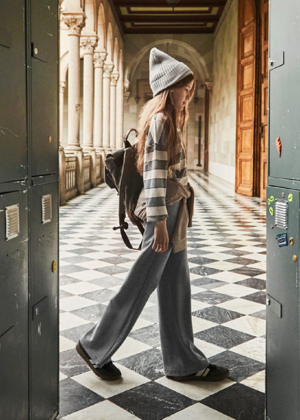 MAYORAL Completo pantalone e polo a righe ragazza ARGENTO - immagine 3