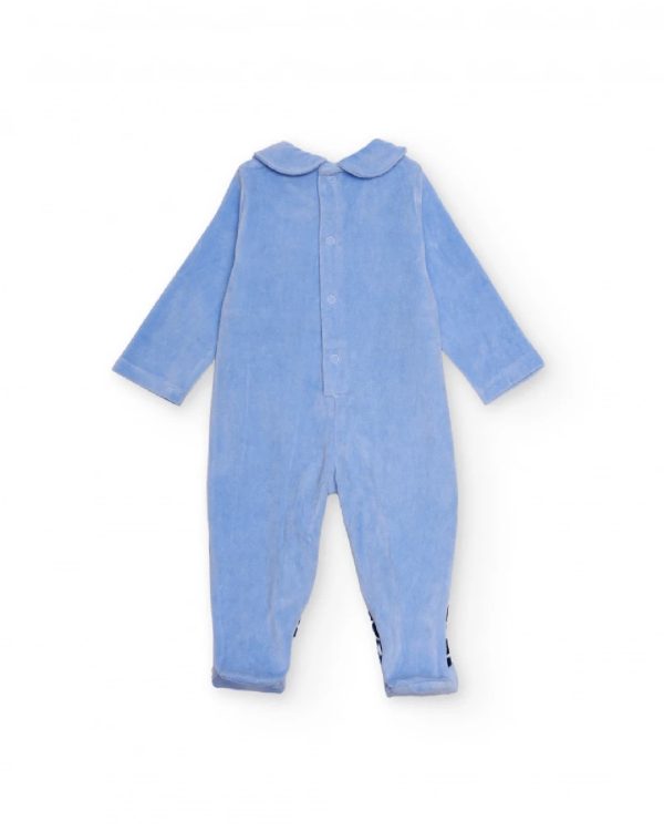 Tuc Tuc Tutina per neonato maschietto in azzurro con gufo e stampa geometrica 11398744 BLUE - immagine 4