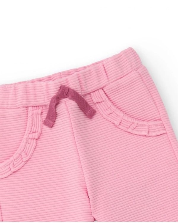 Tuc Tuc Completo tre pezzi per bambina in tonalità rosa con dettagli di uccellini MAUVE - immagine 4