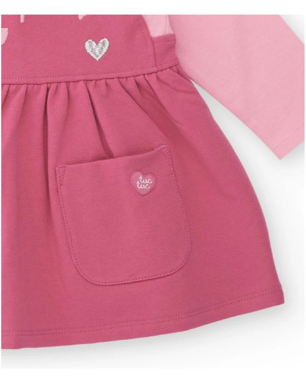 Tuc Tuc Vestito per bambina rosa con stampa faccina 11398798 PINK - immagine 2