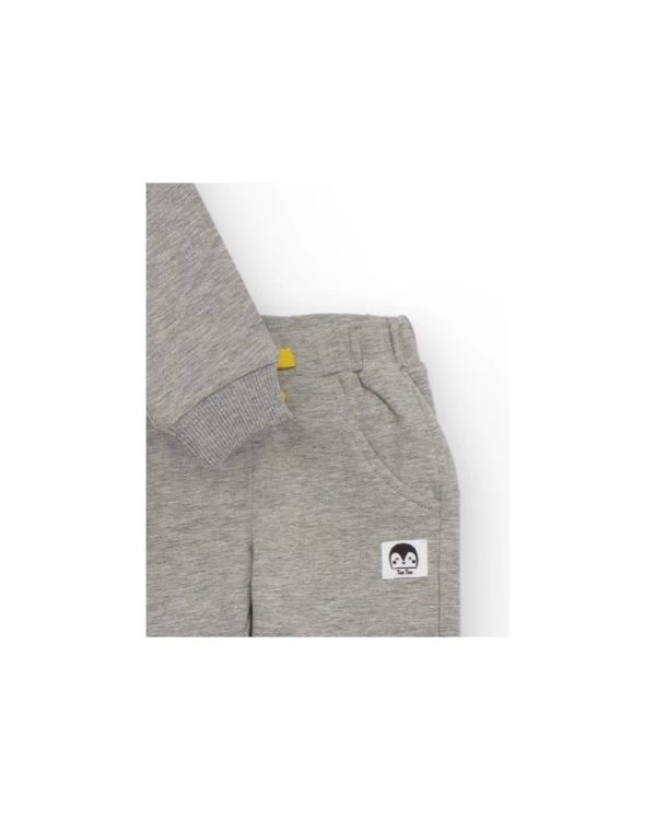 Tuc Tuc Set di tre pezzi per neonato con felpa, maglietta a maniche lunghe e pantaloni 11398945 GREY - immagine 2