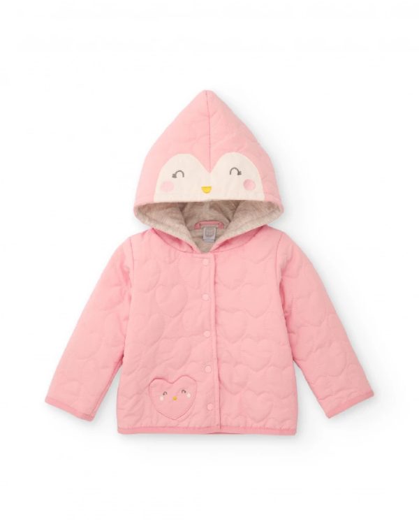 Tuc Tuc Giacca trapuntata per bambina in rosa con cappuccio decorato 11398988 PINK