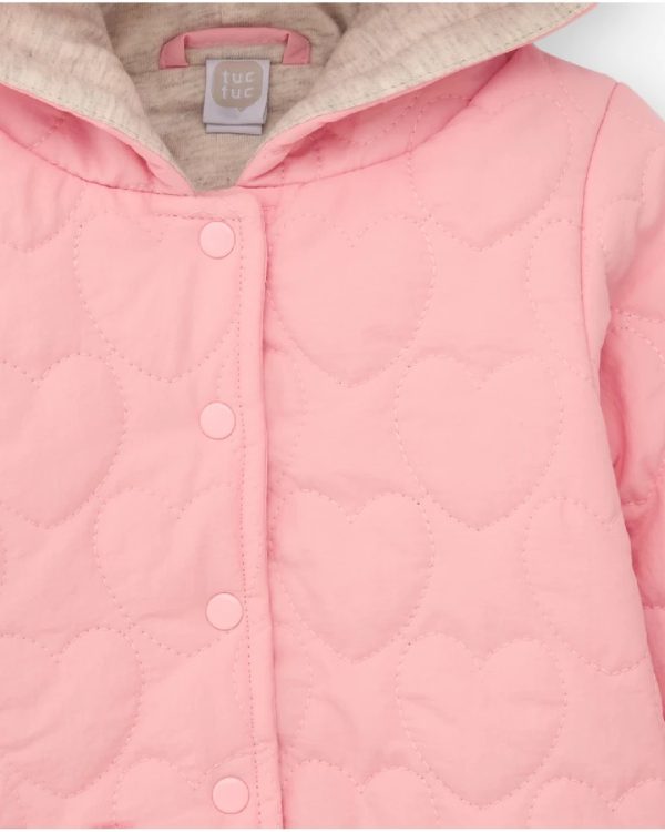 Tuc Tuc Giacca trapuntata per bambina in rosa con cappuccio decorato 11398988 PINK - immagine 3