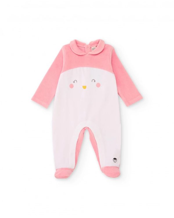 Tuc Tuc Tutina in maglia per bambina rosa con disegno di pinguino 11398994 PINK