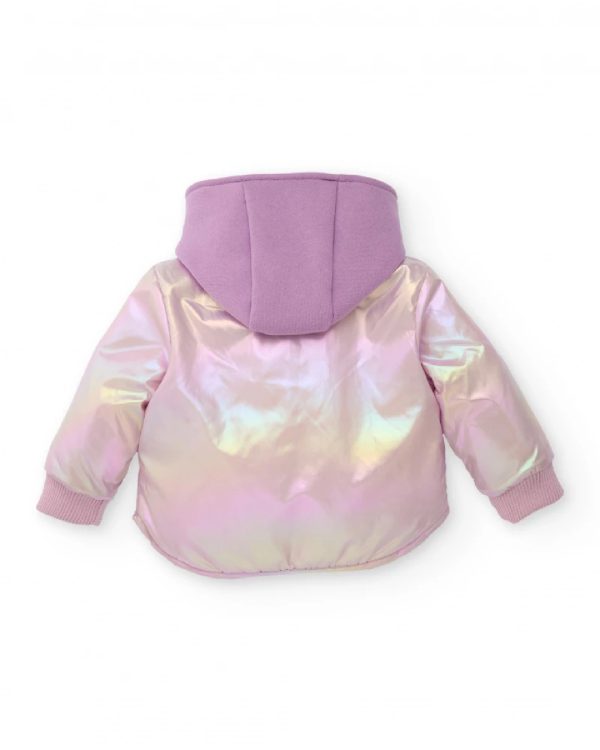 Tuc Tuc Parka rosa lucida con cappuccio per bambina LILAC - immagine 2