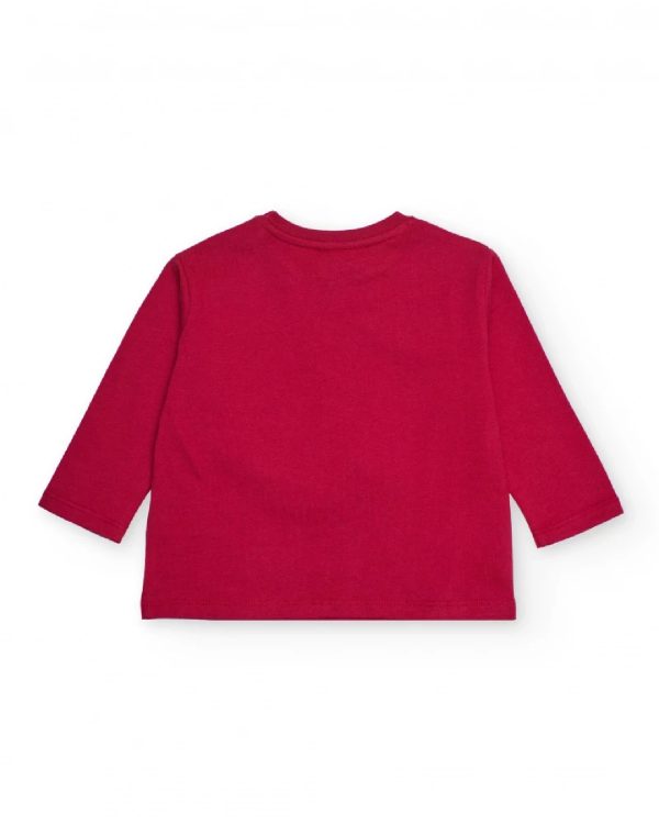 Tuc Tuc Maglietta a maniche lunghe per bambino rossa con stampa da detective 11399746 RED - immagine 4