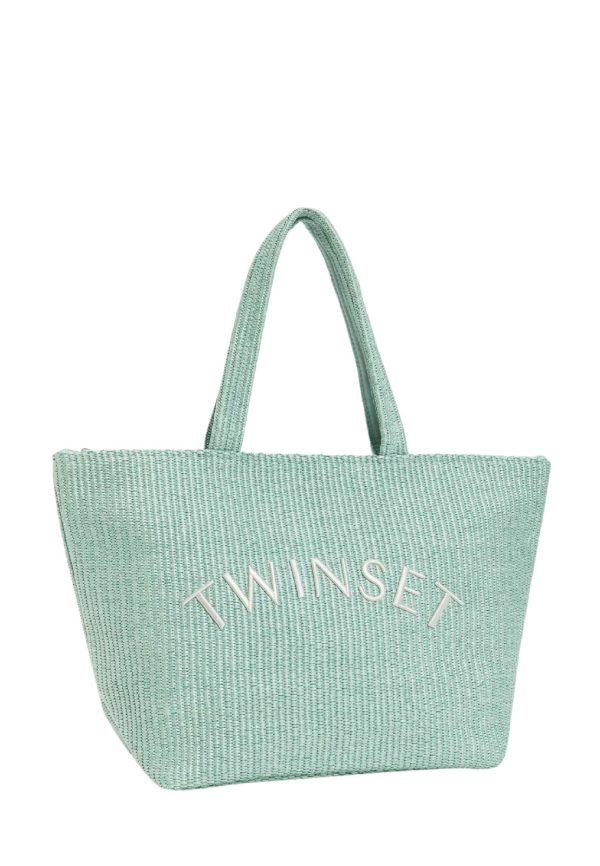 Twin Set SHOPPER - Shopping bag - verde GREEN MARINE
