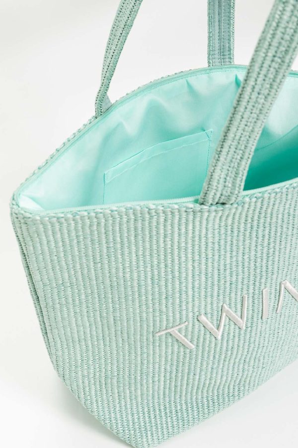 Twin Set SHOPPER - Shopping bag - verde GREEN MARINE - immagine 3