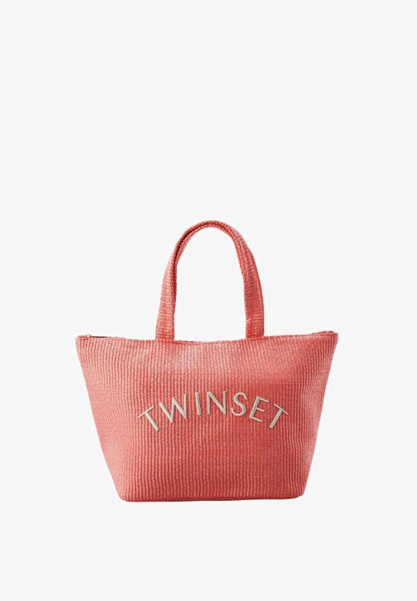 Twin Set SHOPPER - Shopping bag - corallo CORAL SUNSET
