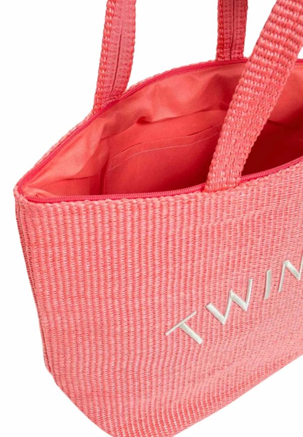 Twin Set SHOPPER - Shopping bag - corallo CORAL SUNSET - immagine 3