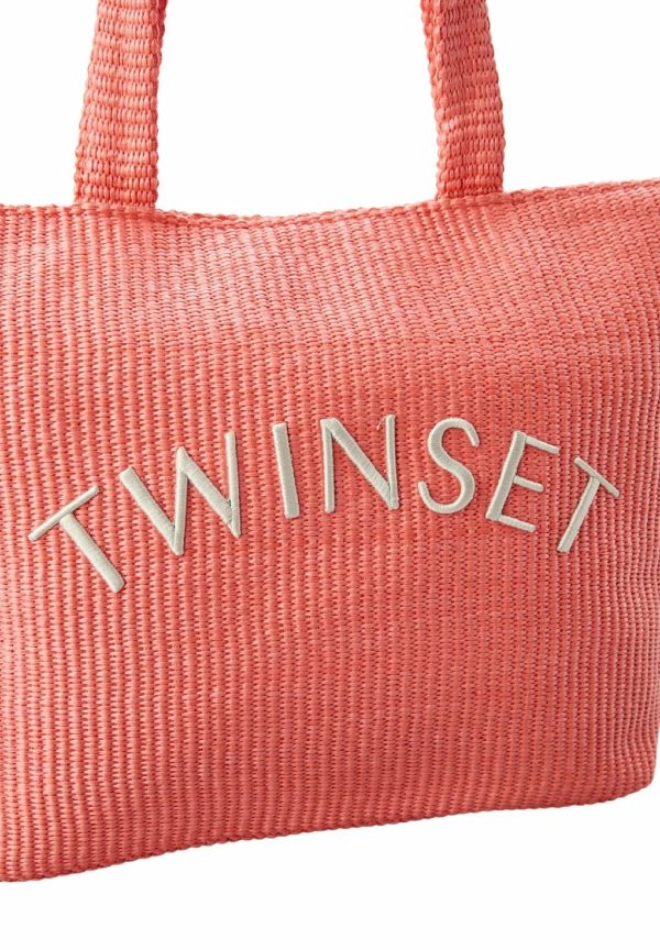 Twin Set SHOPPER - Shopping bag - corallo CORAL SUNSET - immagine 4