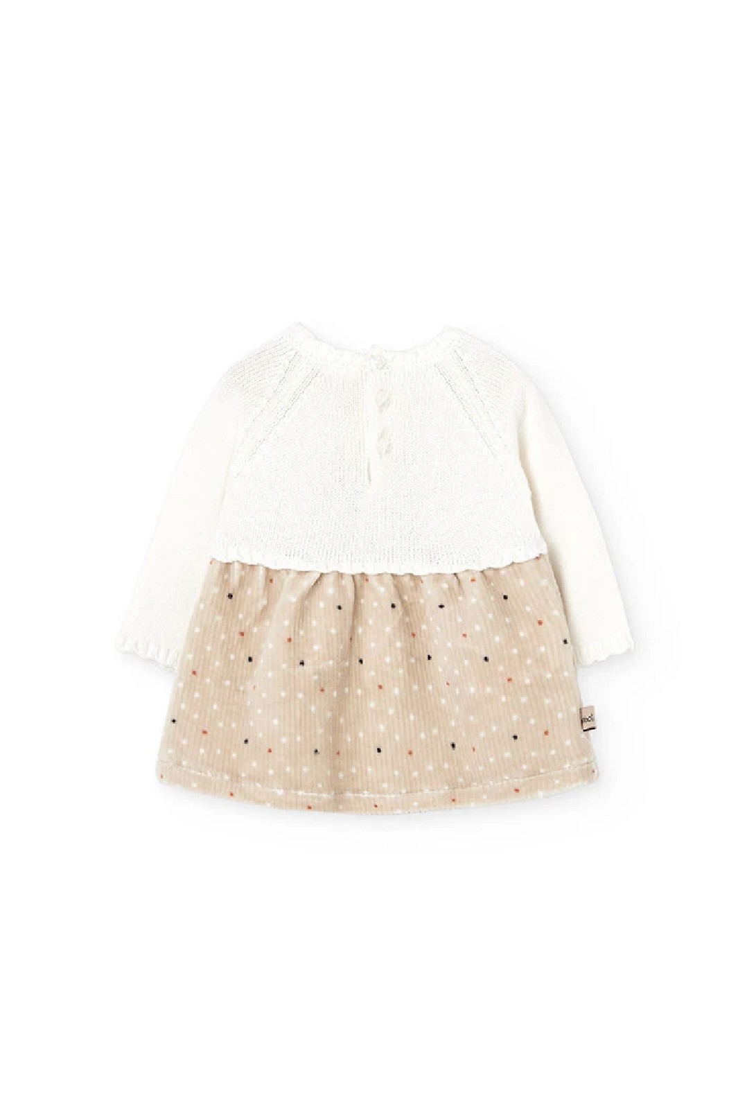 BOBOLI Abito crema a pois STAMPATO - immagine 5