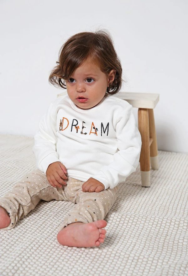 BOBOLI Completo neonata felpa e pantaloni in maglia STAMPATO - immagine 2