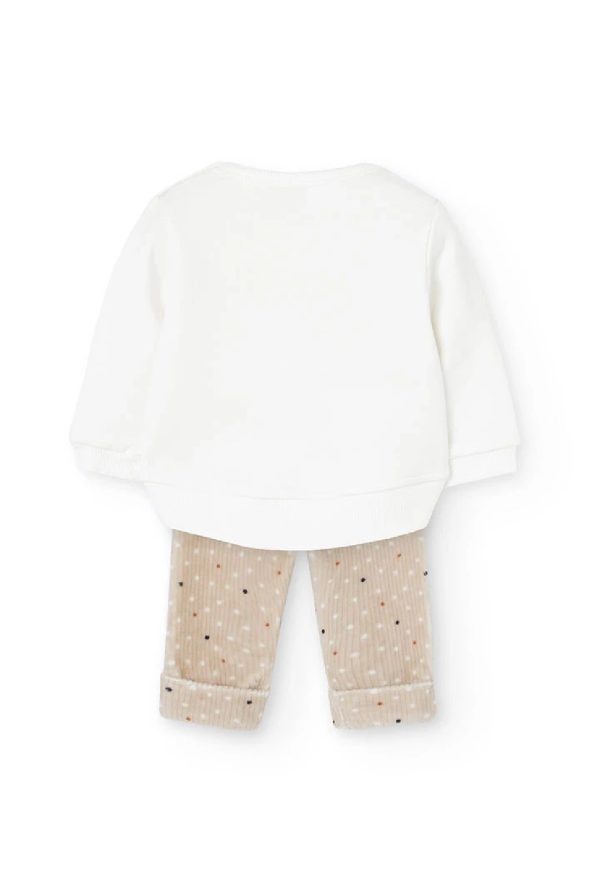 BOBOLI Completo neonata felpa e pantaloni in maglia STAMPATO - immagine 6