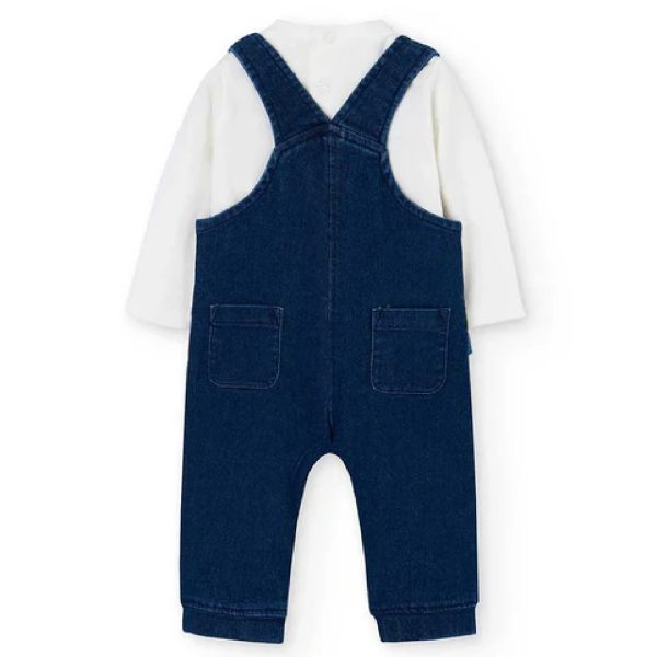 BOBOLI Set Denim salopet+maglia 132141 BLUE - immagine 5