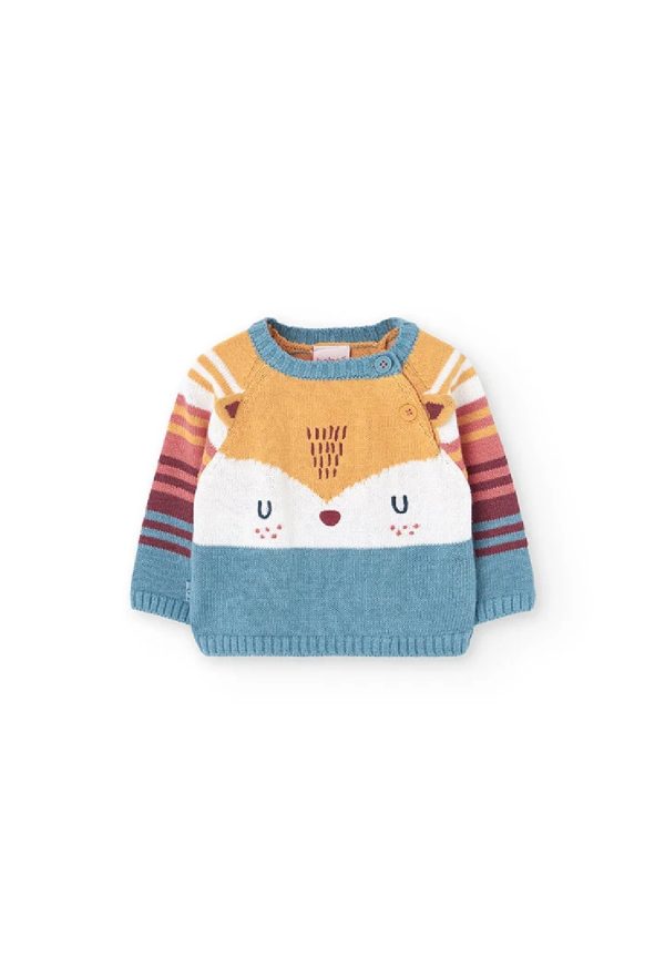 BOBOLI Maglione neonato a maglia giallo 132152 MOSTARDA