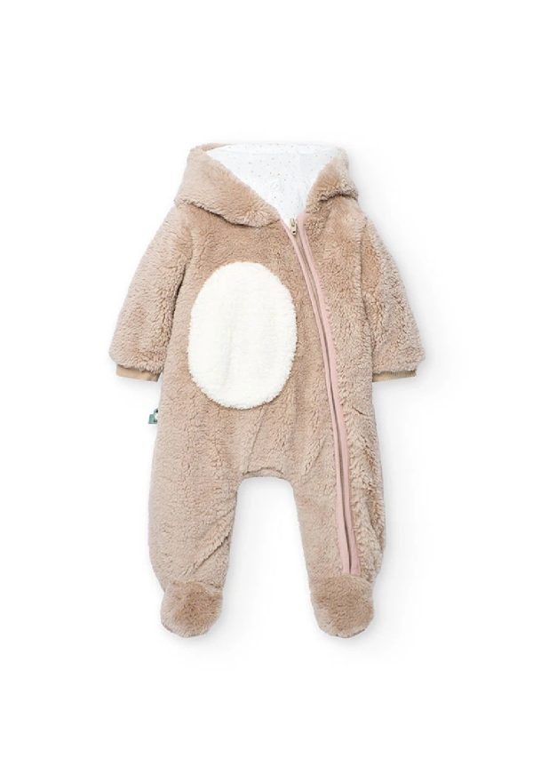 BOBOLI Pagliaccetto per neonato in pelliccetta teddy 142007 Lino