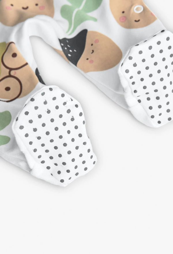 BOBOLI Tutina neonato interlock bianco OFF WHITE - immagine 2