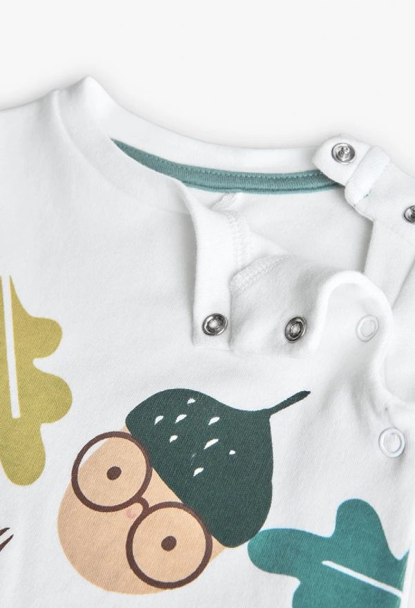 BOBOLI Tutina neonato interlock bianco OFF WHITE - immagine 4