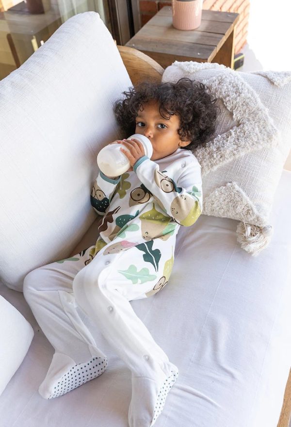 BOBOLI Tutina neonato interlock bianco OFF WHITE - immagine 5