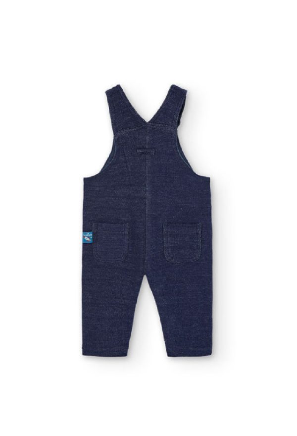 BOBOLI Set di maglietta e salopette jeans per neonato LISTATO - immagine 2