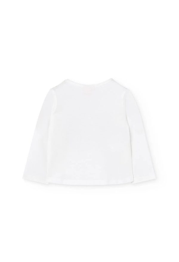 BOBOLI Maglietta bambina di cotone bianco edifici 202115 OFF WHITE - immagine 4