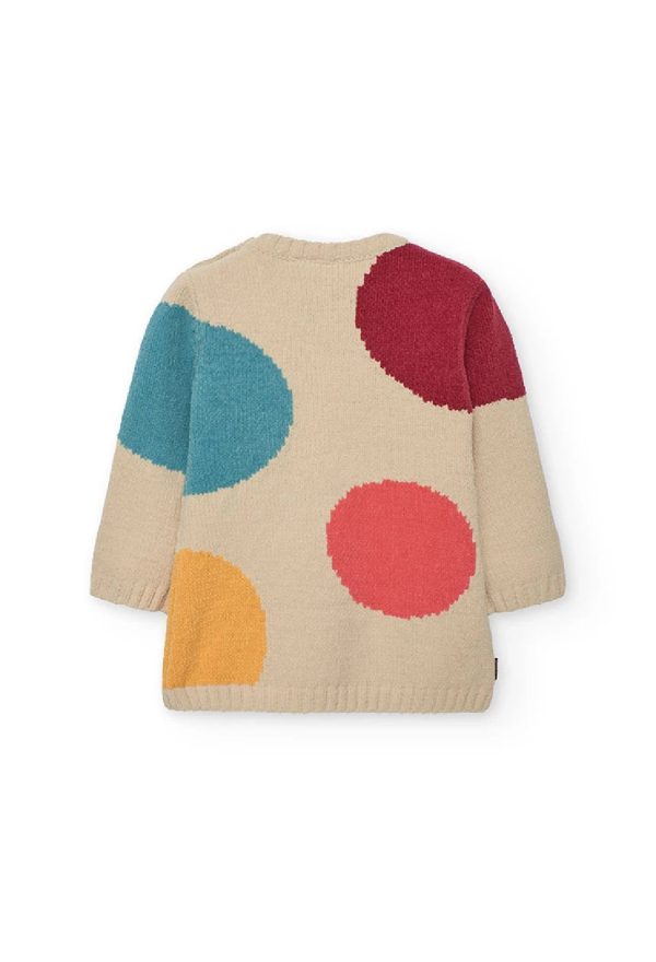 BOBOLI Vestito bambina beige con pois 242053 CREMA - immagine 4