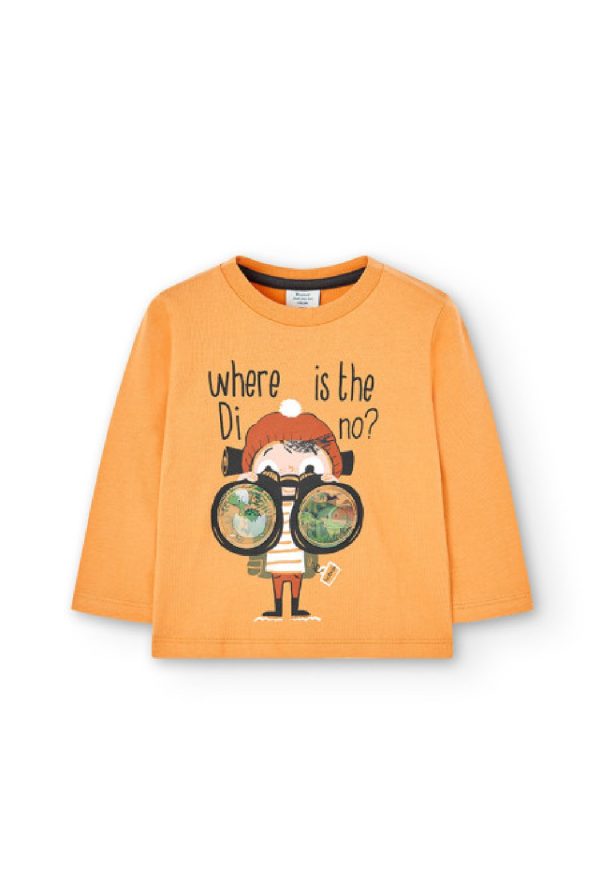 BOBOLI maglietta jersey giallo senape per bimbo giallo-arancia