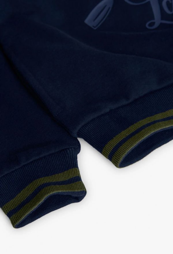 BOBOLI Felpa bambino blu navy remi 522111 MARINAIO - immagine 3
