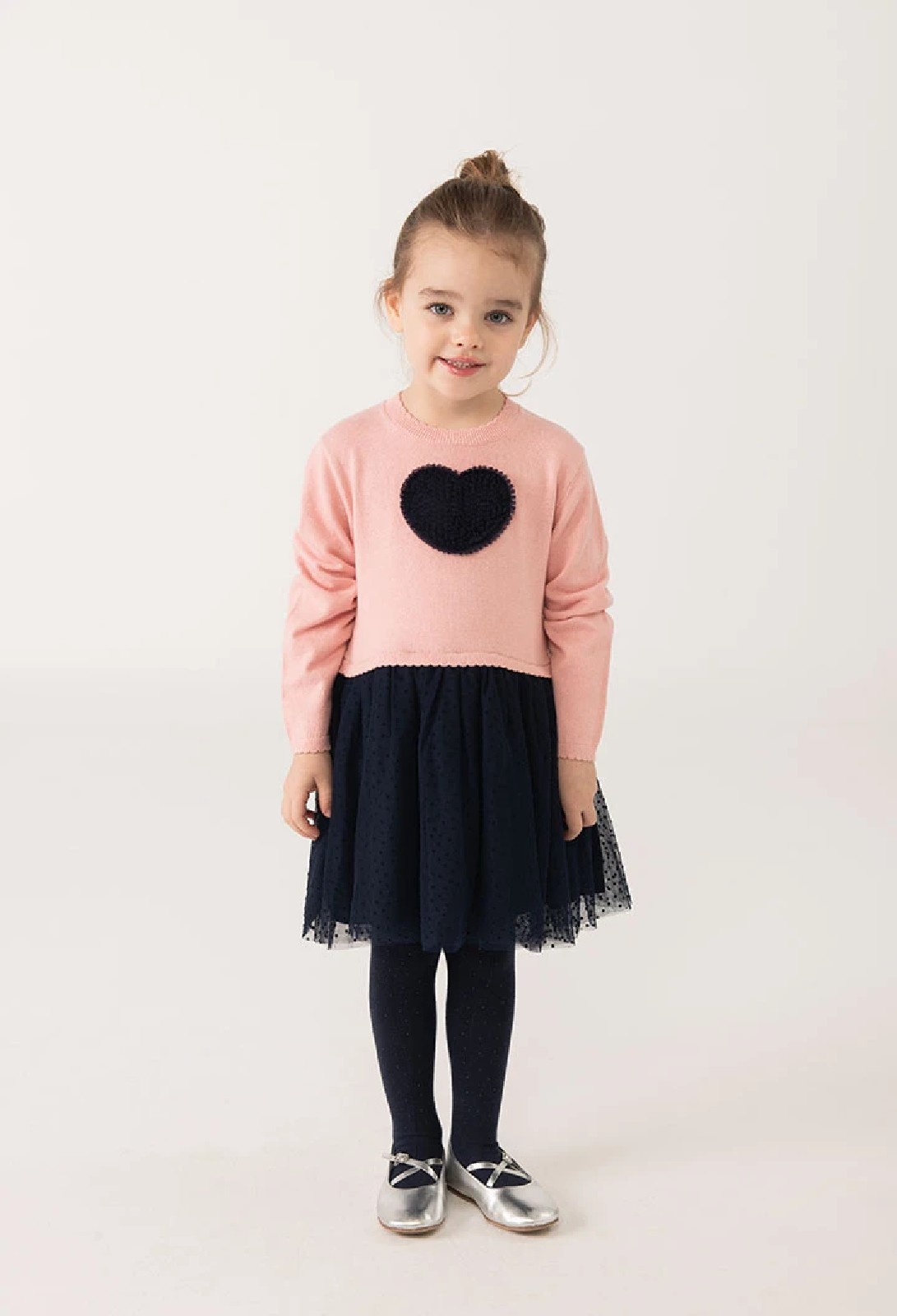 BOBOLI Vestito rosa cuore flamingo - immagine 2