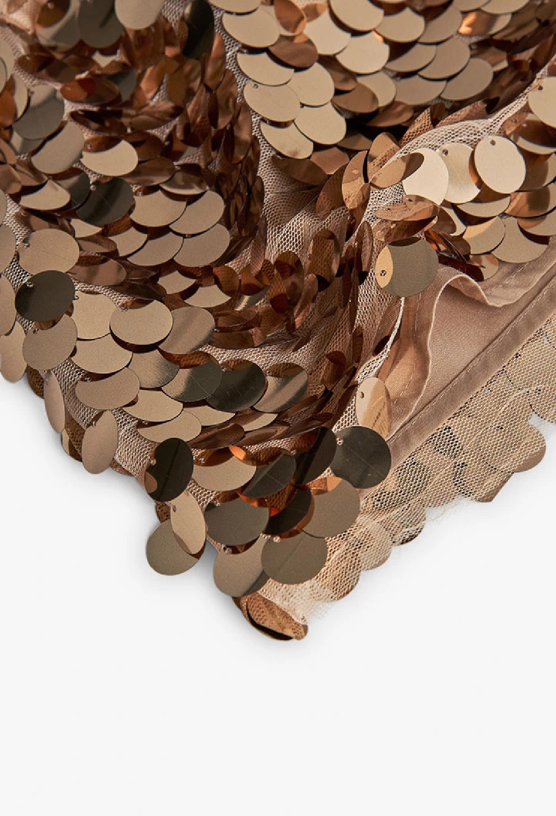 BOBOLI Gonna di paillettes dorate ORO - immagine 2