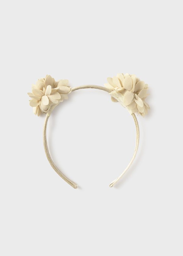 MAYORAL Cerchietto fiori neonata Champagne - immagine 2