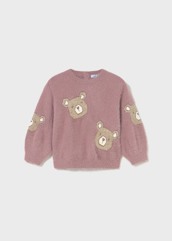MAYORAL Maglione orso pellicciotto neonata 2356 orchidea