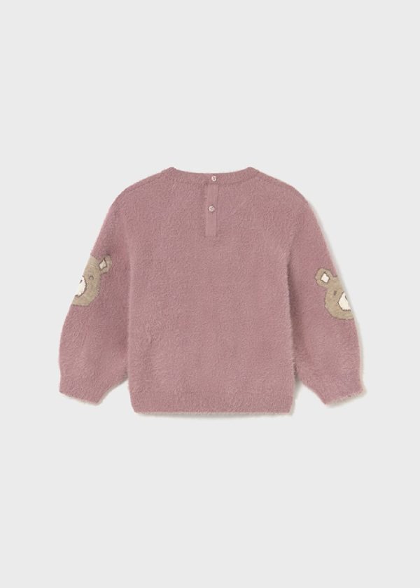 MAYORAL Maglione orso pellicciotto neonata 2356 orchidea - immagine 3