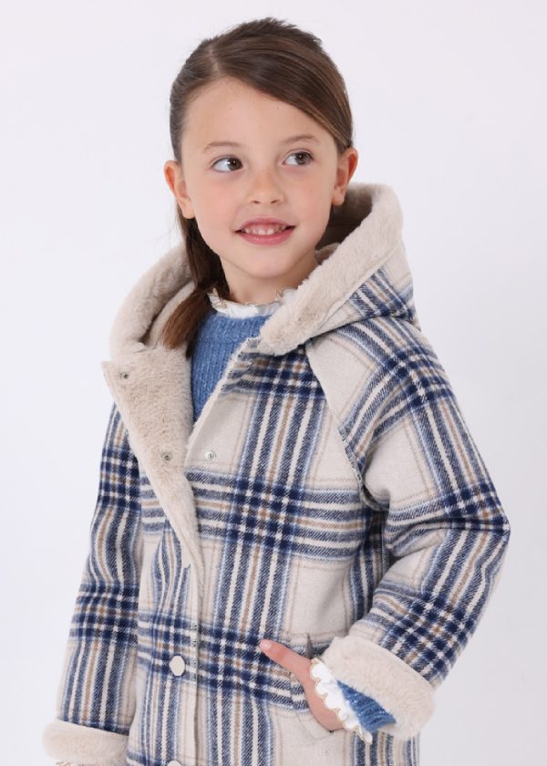 MAYORAL Cappotto quadri reversibile bambina 4408 MARINO - immagine 7