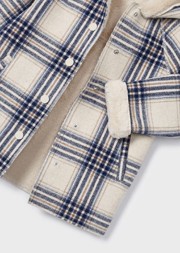 MAYORAL Cappotto quadri reversibile bambina 4408 MARINO - immagine 9