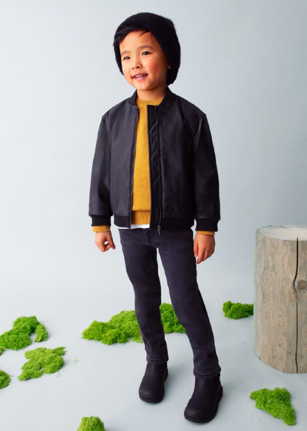 MAYORAL Giubbotto similpelle unisex nero - immagine 2